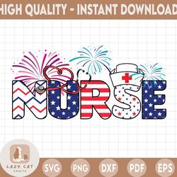 4th of july nursing stethoscope nurse sublimation design png, 4th of july png, nurse png, america png nursing png