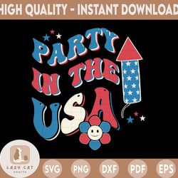 Party in the USA png - 4th of July sublimations - USA celebrations - 4th of July - Independence day png - Fourth of July