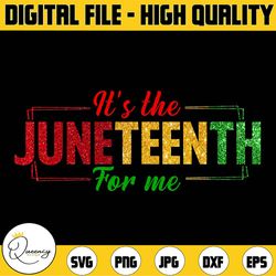 it's the juneteenth for me, free ish since 1865 png, freedom day, blm png, equality rights, black history month, african
