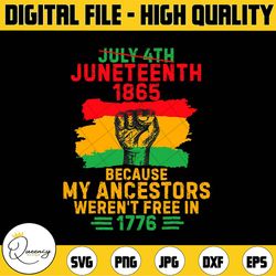 july 4th juneteenth 1865 because my ancestors png, freedom day, blm png, equality rights, africa, black history, african