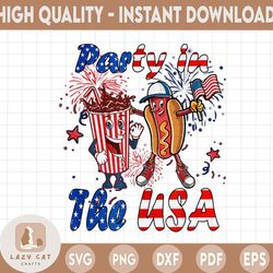 4th Of July Png,Party In The USA Png,Funny Party In The USA 4th Of July Hot Dog Patriotic Kid,Patriotic Png
