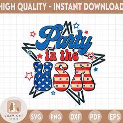 party in the usa png, retro 4th of july sublimation designs downloads, patriotic america shirt women png usa flag tshirt