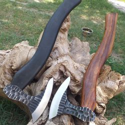 hand made viking throwing axe , ragnar mini bearded axe, norse axe, celtic axe, gift for men, medieval axe for hunting.
