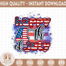 happy 4th of july png, 4th of july usa glitter print, digital print, sublimation design download, digital design