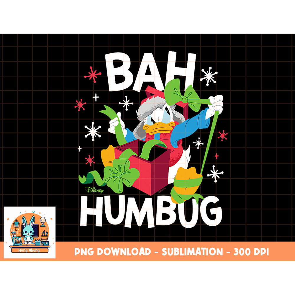 Disney - Donald Duck Bah Humbug png, sublimation, digital download.jpg