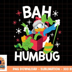 disney - donald duck bah humbug png, sublimation, digital download