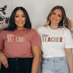 future teacher t-shirt,  group teacher tee, teacher to be t shirt, student teacher graduation gift, teaching student beg