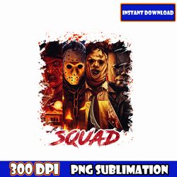 squad svg,horror characters svg, horror movie svg bundle, halloween horror svg