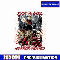 just a girl who loves horror movies svg, horror movie svg bundle, halloween horror svg, horror friends svg, horror film