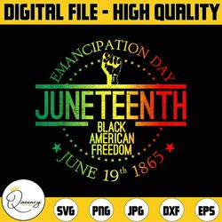 juneteenth 1865 png, emancipation day png 19th 1865 png, black american freedom png| digital download