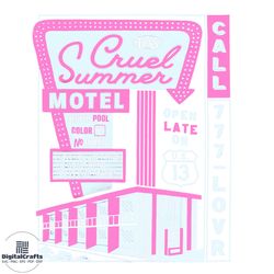 taylor swift cruel summer lover motel svg graphic design files