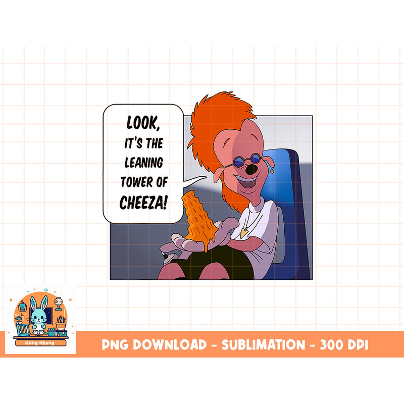 Disney A Goofy Movie The Leaning Tower Of Cheeza png, sublimation, digital download.jpg