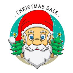 santa claus christmas sale christmas svg, christmas svg ,  silhouette svg fies
