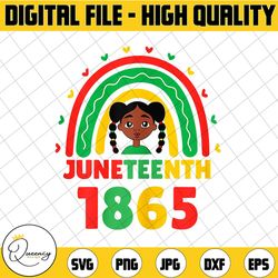 juneteenth celebrating 1865 black kids daughter girl rainbow png black history sublimation, juneteenth african colors