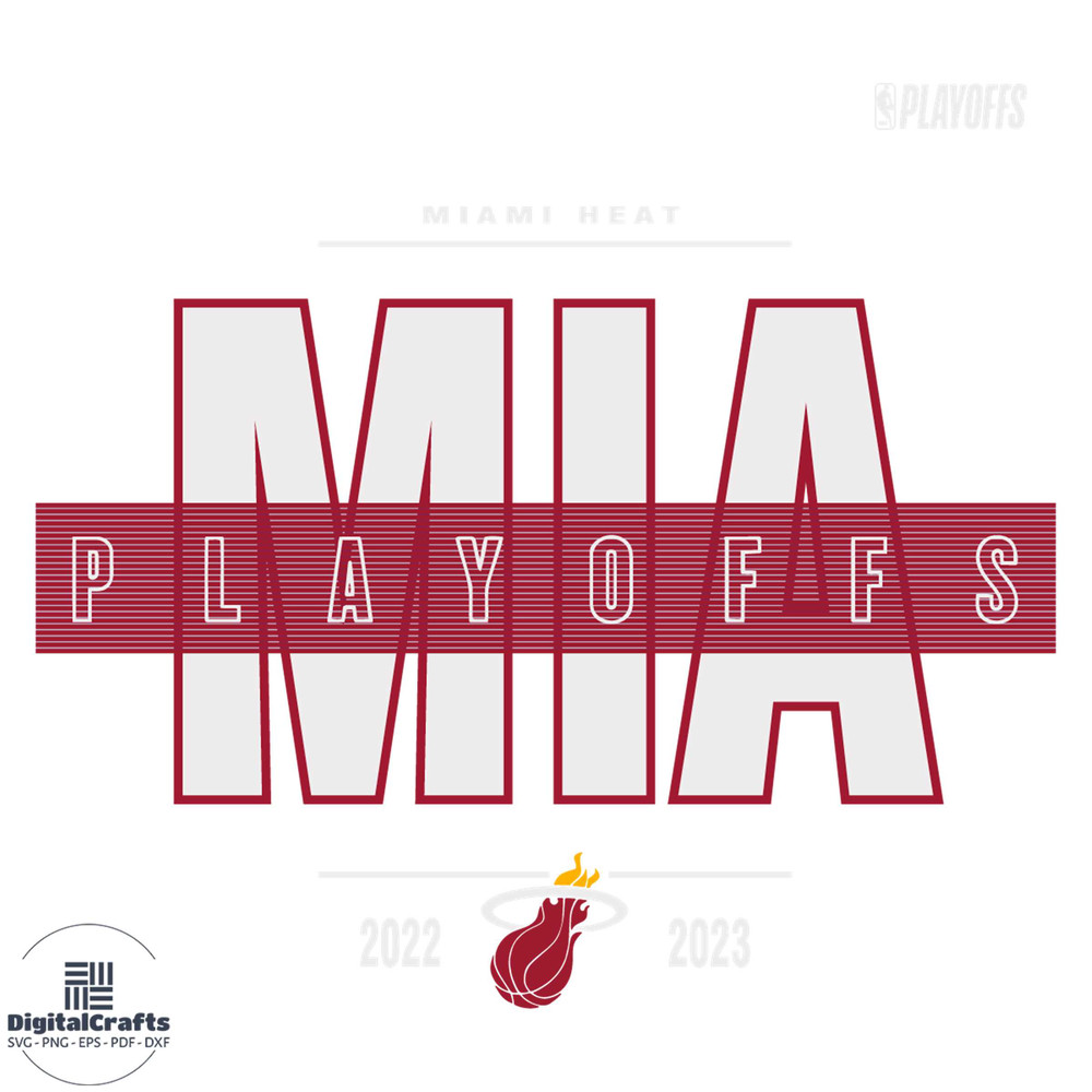 Miami Heat 2023 NBA Playoffs Jump Ball SVG Graphic Design Files