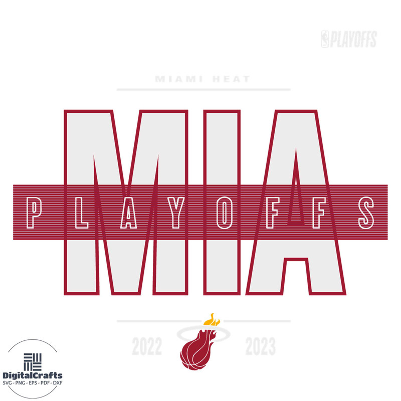 Miami Heat 2023 NBA Playoffs Jump Ball SVG Graphic Design Files