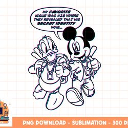 disney d23 mickey mouse donald duck secret identity t-shirt png, sublimation, digital download