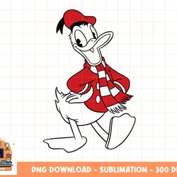 disney donald duck christmas outline png, sublimation, digital download