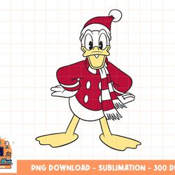 disney donald duck classic christmas portrait png, sublimation, digital download