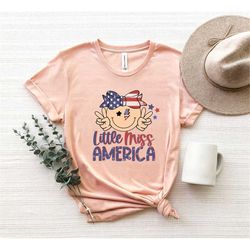 little miss america shirt, cute little miss america t-shirt, 4th of july clothing, 4th july shirt, fourth of july shirt,