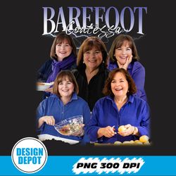 Barefoot Contessa Vintage Style Png, Gift for Fans, Bootleg Retro 90's Png, Barefoot Contessa Png
