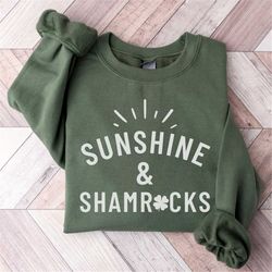 womens st pattys sweatshirt shamrock shirt st. patricks day sweater st paddys day cute st. pattys crewneck irish pub shi
