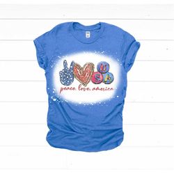 peace love america womens shirt, usa shirt , 4th july shirt, america distressed shirt, 4th of july shirt plus size shirt