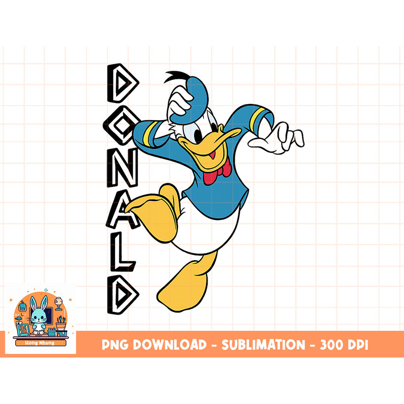 Disney Donald Duck Jumping png, sublimation, digital download.jpg