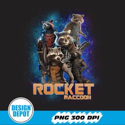starlord guardians of the galaxy rocket raccoon vintage png, rocket raccoon png