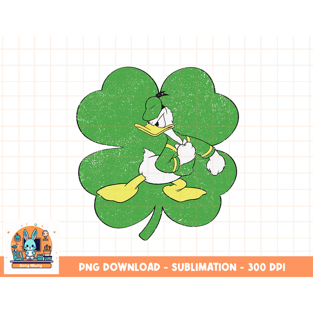 Disney Donald Duck Retro Shamrock St. Patrick s Day png, sublimation, digital download.jpg