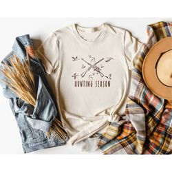 hunting season unisex fitted tee, funny y2k 2000s style t-shirt, funny sayings shirt, pink aesthetic, hunting tshirt, tr
