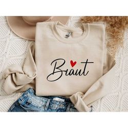 bride jumper, bride sweatshirt, bachelorette crewneck, bride top, bridal shower outfit, bride hoodie, future mrs. gifts,