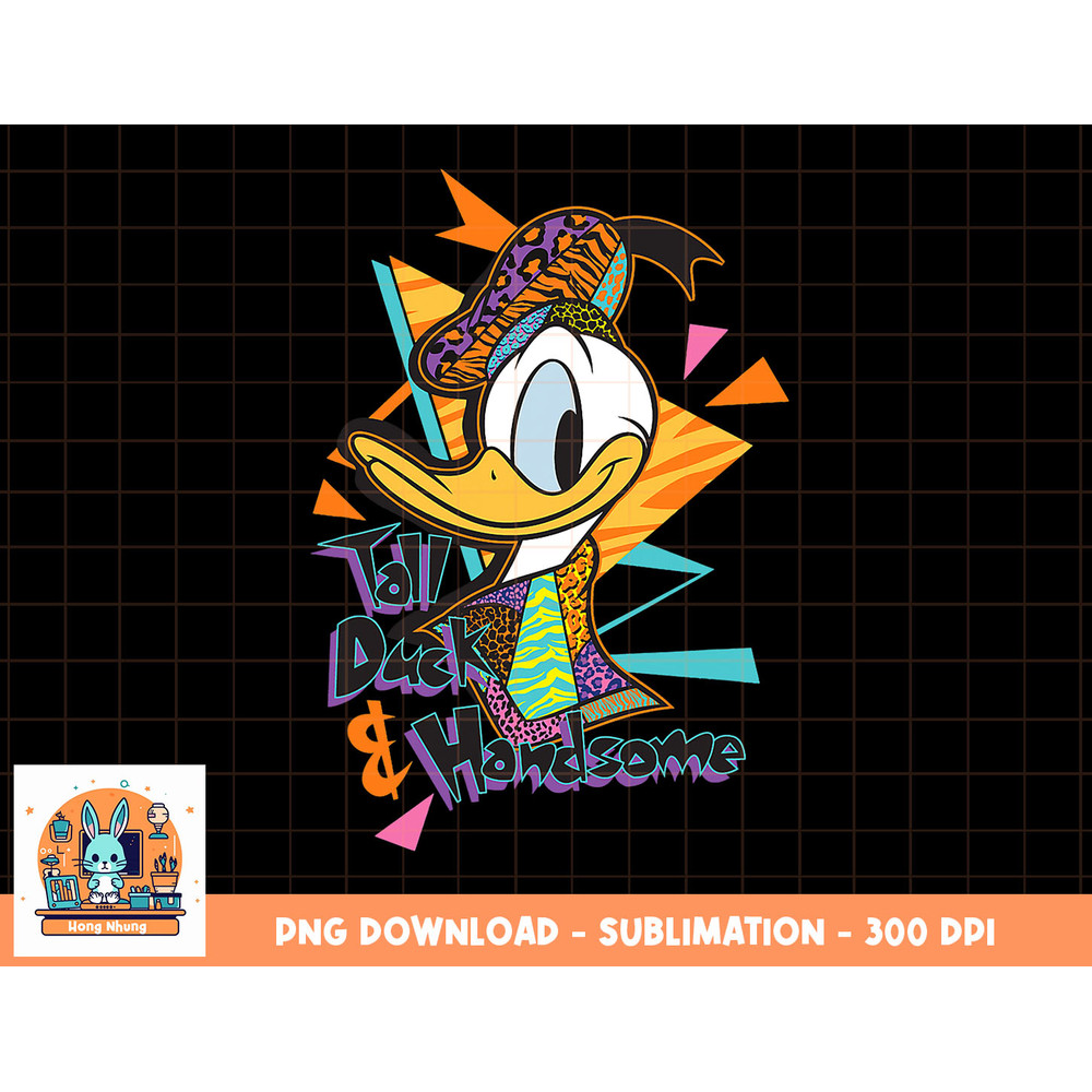 Disney Donald Duck Tall, Duck & Handsome T-Shirt png, sublimation, digital download.jpg
