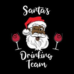 funny christmas png, christmas santa's drinking team png, silhouette svg fies