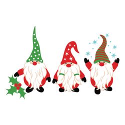 christmas gnomes svg winter snow holidays svg, silhouette svg fies