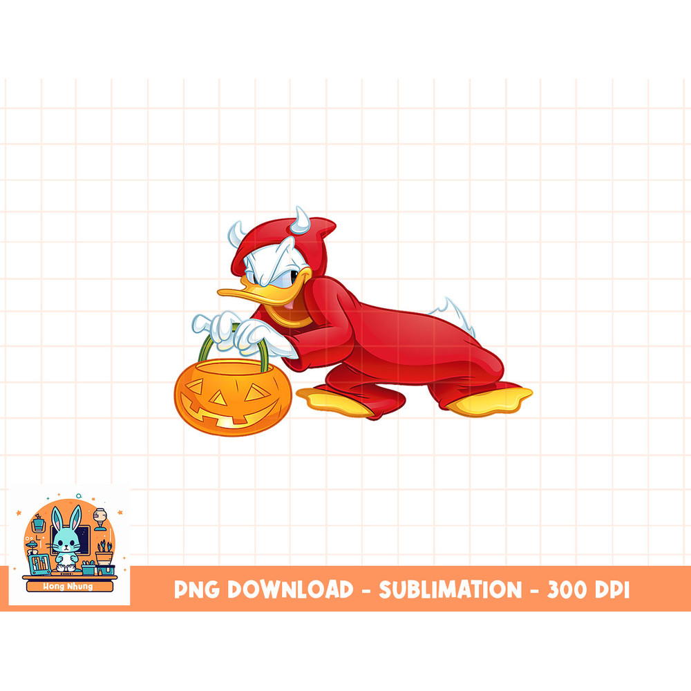 Disney Halloween Donald Duck Devil Costume png, sublimation, digital download.jpg