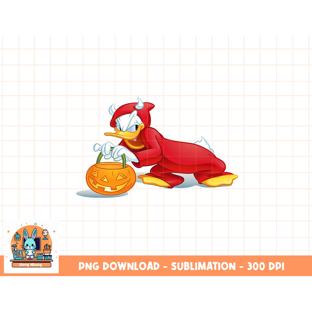 Disney Halloween Donald Duck Devil png, sublimation, digital download.jpg