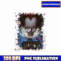 pennywise svg, horror svg, horror friends svg, chucky and freddy, movie characters svg bundle cut files for cricut