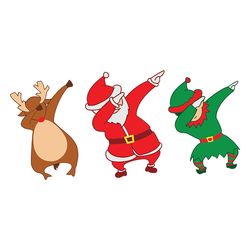 dabbing christmas santa svg, silhouette svg fies