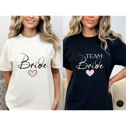 bachelorette party t-shirts, bride and team bride shirts, bride sweatshirt, hen party tees,  bridal party t-shirts, bach