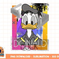 disney mickey and friends donald duck 80 s style portrait png, sublimation, digital download