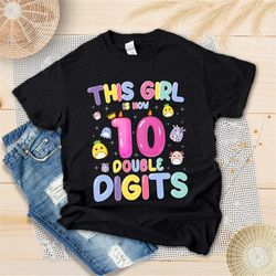this girl is now double digits birthday shirt, squishmallow birthday shirt, 10th birthday shirt, squishmallow party, bir