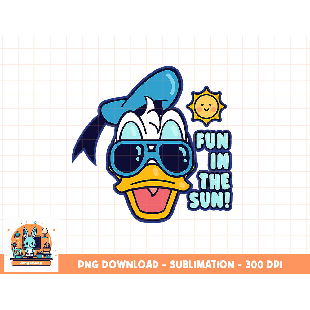 Disney Mickey and Friends Donald Duck Fun in the Sun png, sublimation, digital download.jpg