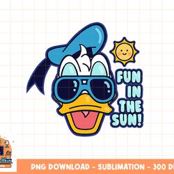 disney mickey and friends donald duck fun in the sun png, sublimation, digital download