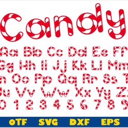 candy cane font otf, christmas font svg, candy font svg, candy cane font svg cricut, baby font, candy svg, candy letters
