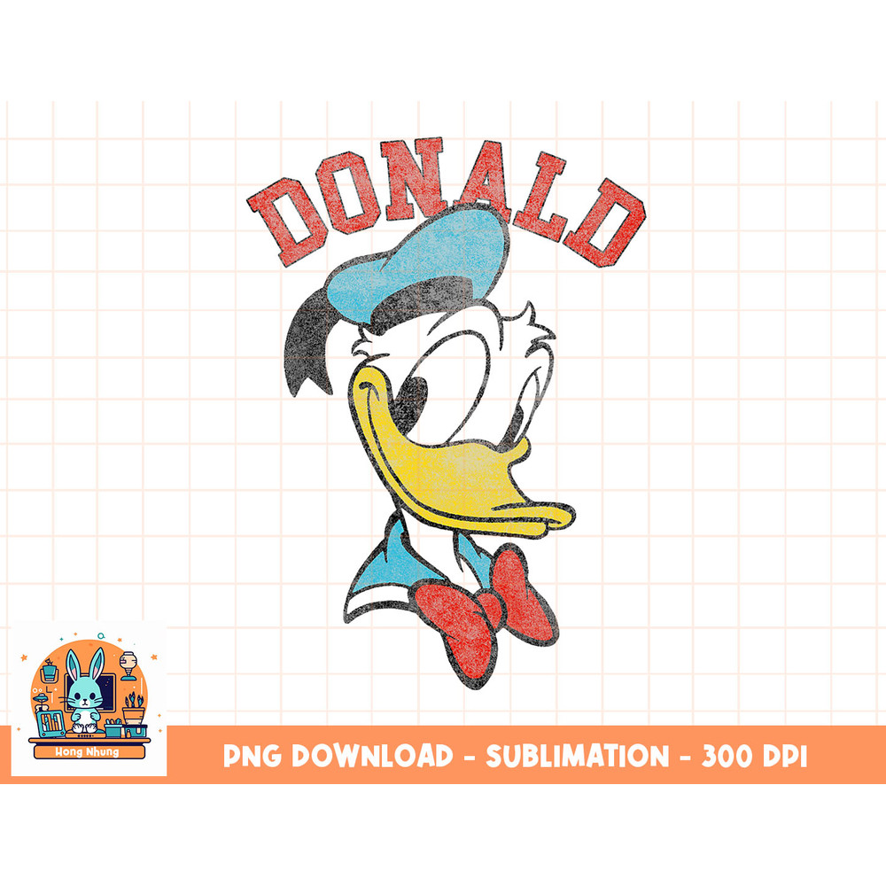 Disney Mickey And Friends Donald Duck Happy Big Face png, sublimation, digital download.jpg