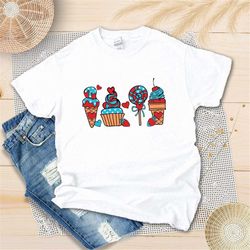 ice cream fourth of july shirt, retro popsicle shirt, ice cream merica shirt, patriotic american, independence day shirt