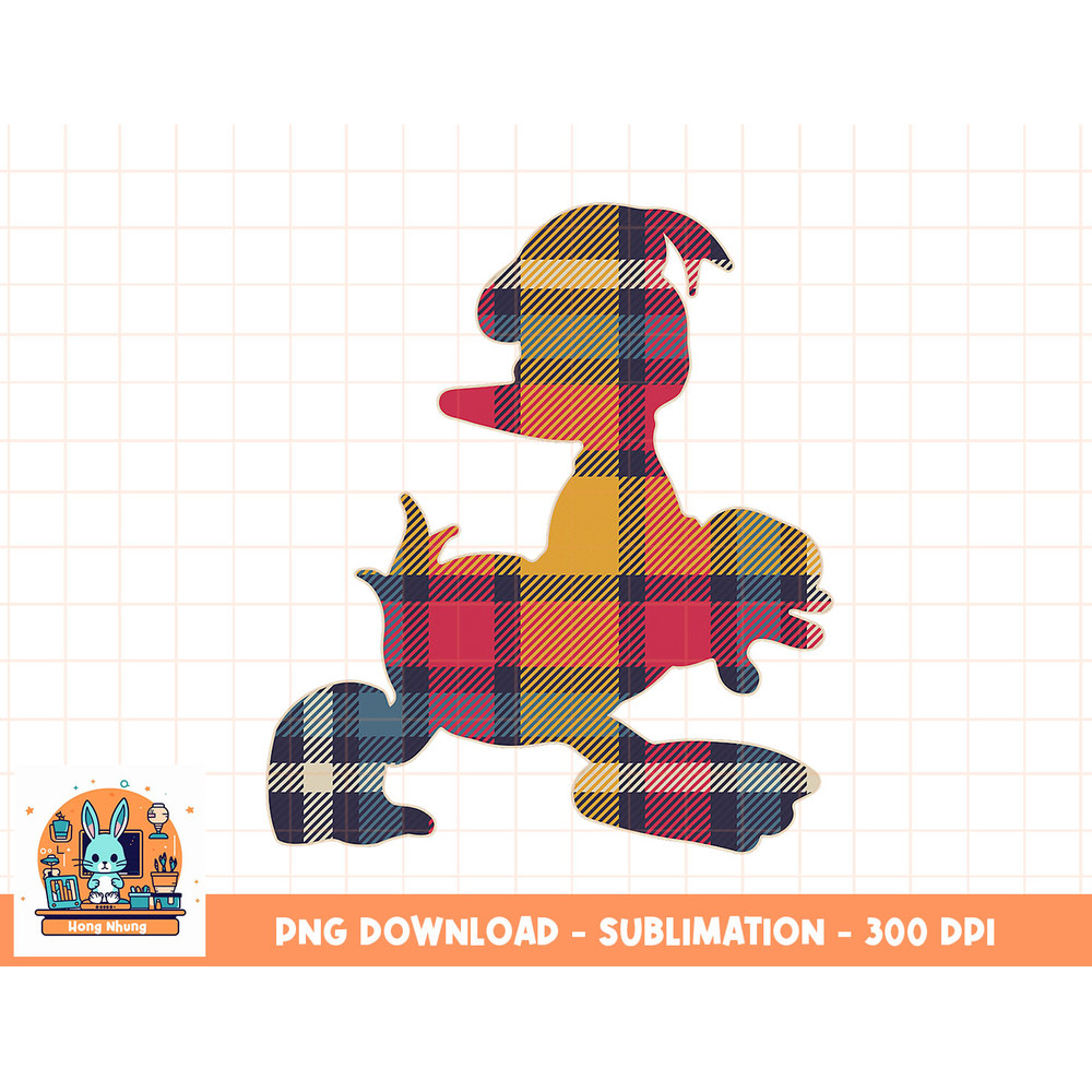 Disney Mickey And Friends Donald Duck Plaid Fill png, sublimation, digital download.jpg