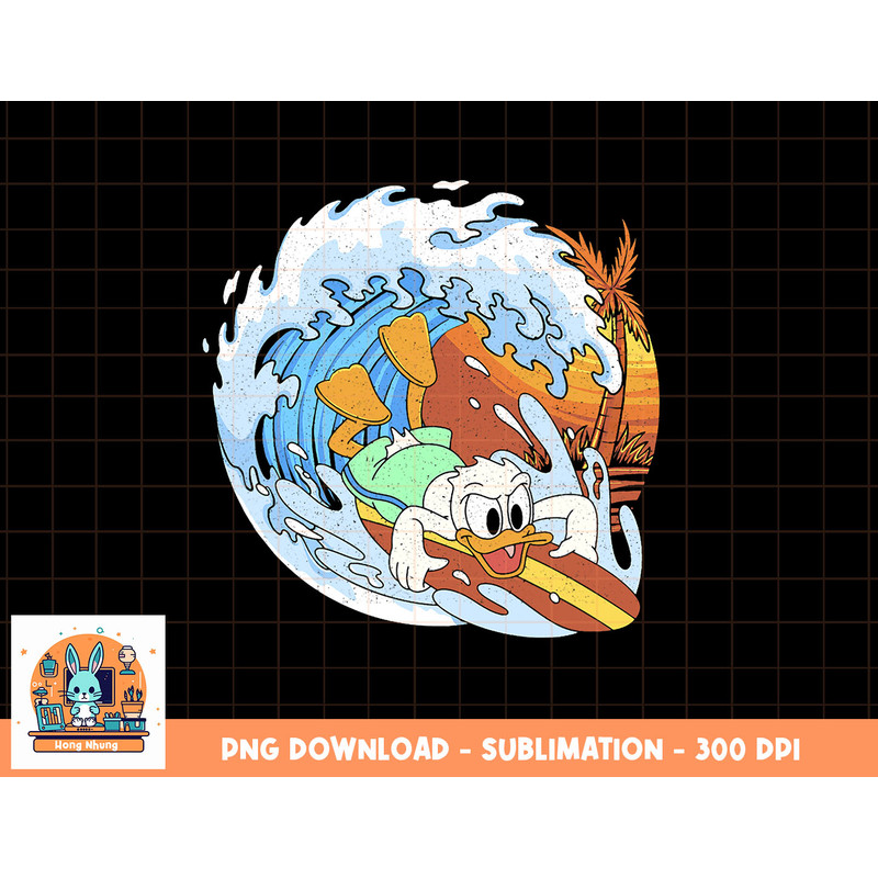 Disney Mickey and Friends Donald Duck Surfing png, sublimation, digital download.jpg