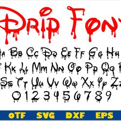 disney dripping font otf | halloween disney font svg, halloween dripping font svg cricut halloween font ttf halloween